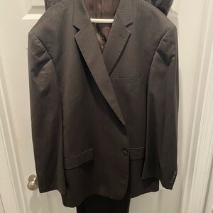 Joseph & Feiss Dark Brown Pin Stripe Suit and Slacks